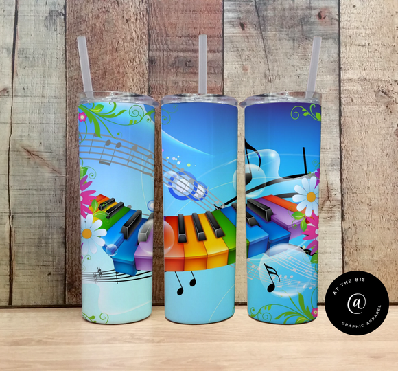 Colors of Music Graphic Tumbler