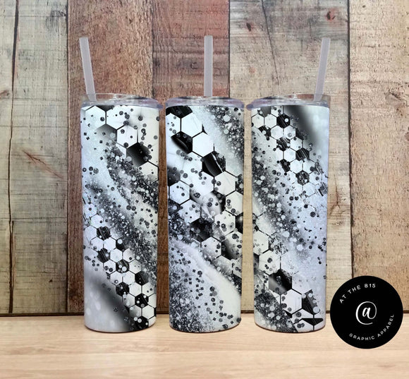 Soccer Milky Way Graphic Tumbler