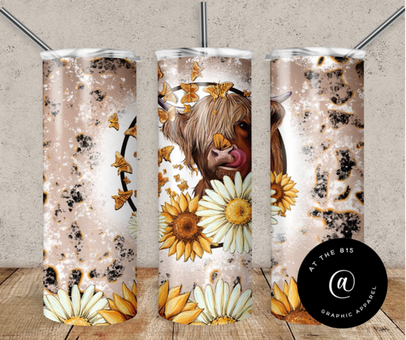 Highland Cow Graphic Tumbler